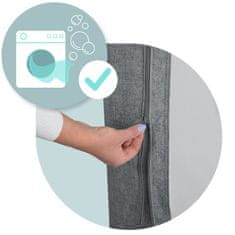 shumee Varnostna ograja za posteljo, varnostna vrata, ključavnica, 200 cm, Nukido NK-227, siva