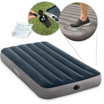 shumee Napihljiva vzmetnica z vgrajeno nožno tlačilko 191 x 99 x 25 cm INTEX 64781