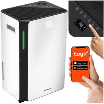 shumee Kompresorski razvlažilnik zraka - absorber vlage 20l/24h higrostat Berdsen BD-532 bel