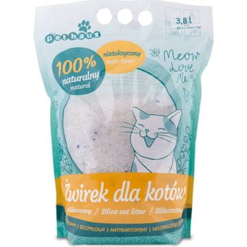 shumee Silikonski mačji pesek Pethaus 3,8 L