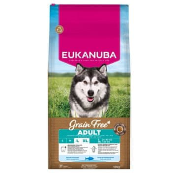 Eukanuba EUKANUBA Grain Free Adult Large Ocean Fish suha hrana za pse 12kg