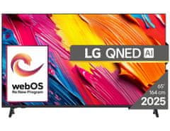 shumee LG 65QNED70A6A QNED 65'' 4K Ultra HD WebOS Dolby Atmos DVB-T2 TV črne barve