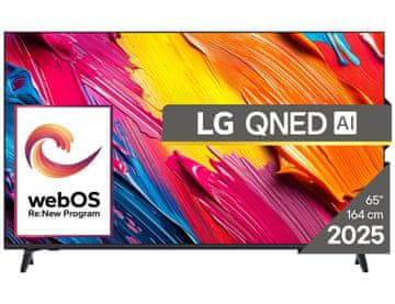 shumee LG 65QNED70A6A QNED 65'' 4K Ultra HD WebOS Dolby Atmos DVB-T2 TV črne barve