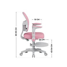 151 Vrtljiv stol Junior 5.0 Pink