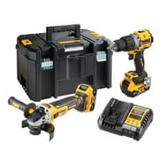 DeWalt DeWalt DCK2026P2T-QW set 18V XR (DCD805 + DCG405) 2x5.0Ah, črna/rumena