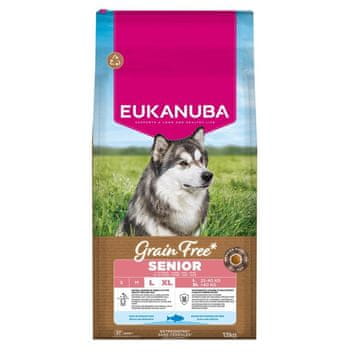 Eukanuba EUKANUBA Grain Free Senior Large Ocean Fish 12kg suha hrana za pse