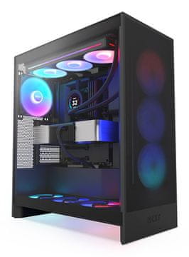 NZXT NZXT H7 Flow RGB Midi Tower ohišje, črno