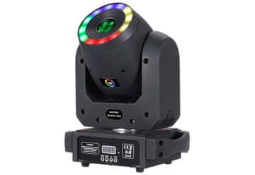 spot LIGHT4ME Spot 100 Ring LED Moving Head, črna