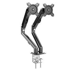 shumee Nosilec za 2 monitorja MACLEAN s plinsko vzmetjo MC-861N