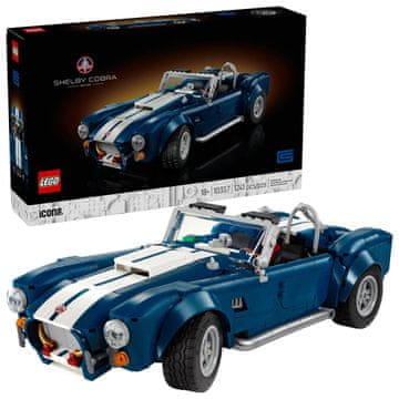 slomart LEGO ICONS 10357 Shelby Cobra 427 S/C gradbeni komplet, 1241 kosov