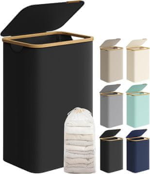 Songmics Koš za perilo 42x32x705 cm črn