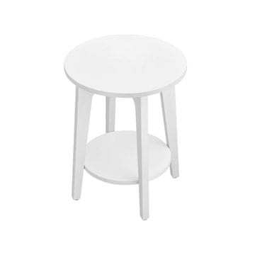 Songmics Stranska mizica 40x40x50 cm bela