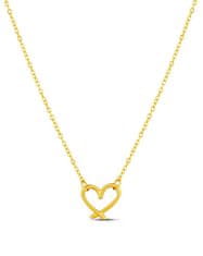 Vuch Čudovita pozlačena ogrlica Srce Emery Gold