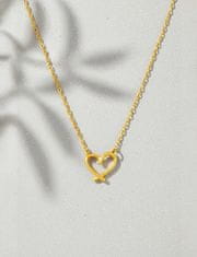 Vuch Čudovita pozlačena ogrlica Srce Emery Gold