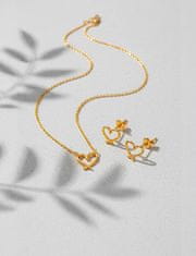 Vuch Čudovita pozlačena ogrlica Srce Emery Gold