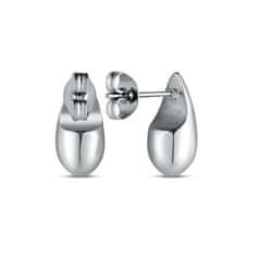 Vuch Jekleni uhani s solzami Lurea Silver