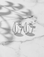 Vuch Jekleni uhani s solzami Lurea Silver