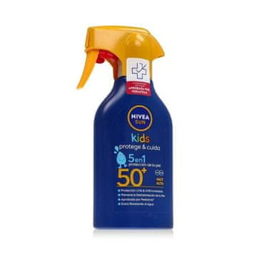 Nivea Sun Kids Protect & Care Sun Spray 5 in 1 SPF50+ losjon za telo za zaščito pred soncem za otroke 270 ml