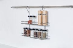 Banquet Viseča polica VARIELLA 2 nadstropji 37x37x9cm Cr