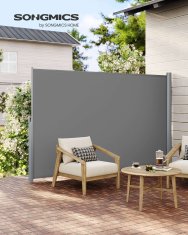 Songmics Stranska tenda, 180x350 cm, siva