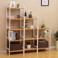 Songmics Polica, 45x31,5x111 cm, bela