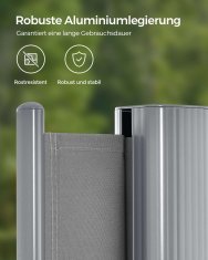 Songmics Stranska tenda, 180x350 cm, siva