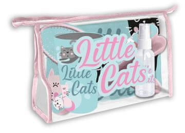 EUROSWAN Kozmetična torbica z mačkami Poliester, PVC, 23x15x8 cm
