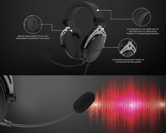 Genesis TORON 531 naglavne slušalke, snemljiv mikrofon / kabel, dodatne ušesne blazinice, Onyx Black