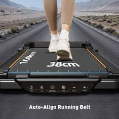 ISCOOTER Tekalna steza Formill FT51 2-v-1 črna/oranžna | 1-10 KM/H | LED zaslon | Nosilnost 120 KG | Kardio vadba za domačo telovadnico