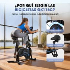 ISCOOTER FORMILL QK116C magnetno sobno kolo z LCD-zaslonom, 6 kg vztrajnikom in nosilnostjo 130 kg