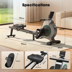 ISCOOTER Formill-QK530 Kolesa za vadbo na prosto - 16-stopenjski magnetni upor - Bluetooth povezava - Zložljiv dizajn - Nosilnost 120 kg - Tih dvojni jermenski pogon