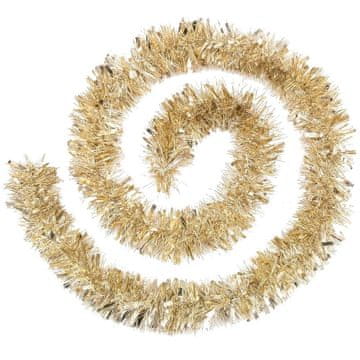Verkgroup Girlanda za božično drevo zlata 2m