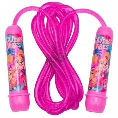 Paw Patrol Paw Patrol Roza nastavljiva skakalna vrv za deklice, skakalna vrv z ročaji za otroke, dolga 2,4m