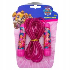 Paw Patrol Paw Patrol Roza nastavljiva skakalna vrv za deklice, skakalna vrv z ročaji za otroke, dolga 2,4m