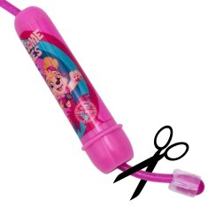 Paw Patrol Paw Patrol Roza nastavljiva skakalna vrv za deklice, skakalna vrv z ročaji za otroke, dolga 2,4m