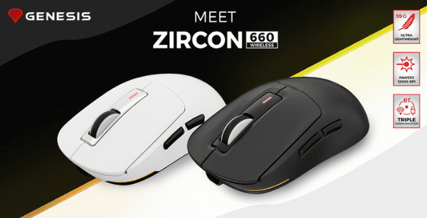 GENESIS ZIRCON 660 – najlažja miška na trgu!