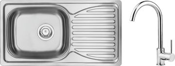 Deante Doppio ZENB0113 korito iz nerjavečega jekla z armaturo