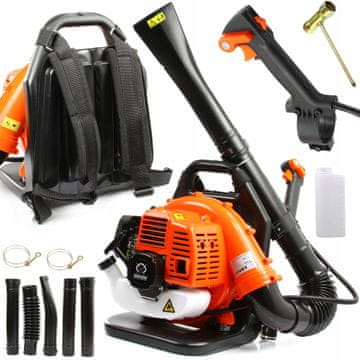 MAR-POL Nahrbtni motorni pihalnik listja 6500vrt/min dolga cev