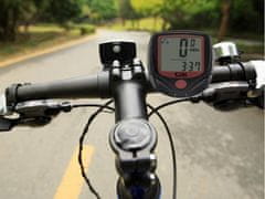 Verkgroup Vodoodporen LCD kolesarski računalnik – merilnik hitrosti s 14 funkcijami