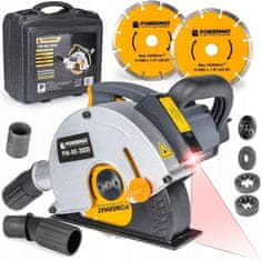 Powermat 3000W Rezalnik zidnih utorov z laserjem 150mm