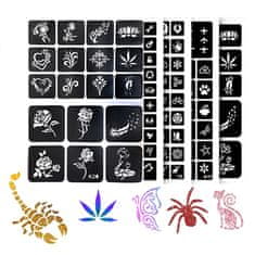 Dexxer XXL set glitter tattoo za izdelavo bleščečih tatujev