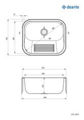 Deante garažno korito ZYK 0100, inox