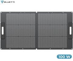 BLUETTI PV100 prenosni solarni panel, 100W, IP67, MC4, črn