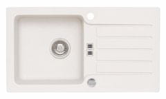 Alveus Granital pomivalno korito NIAGARA 30 z odcejalno površino, 775x430, bela