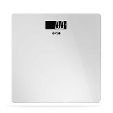 Eva Elektronska osebna tehtnica 50g-180kg / srebrna / pvc, steklo