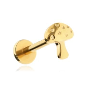 shumee Titanov uhani v obliki labreta, goba, zlata vijačnica, školjka, 1,2/8