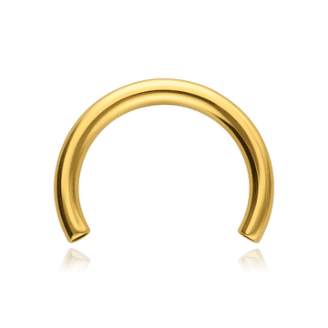 shumee Titanova podkvasta palica z notranjim navojem - zlata - TCZ-024 1.2/8