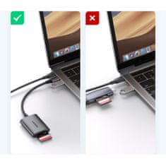 shumee Čitalnik kartic SD microSD MMC TF USB-C 5 Gb/s - siv