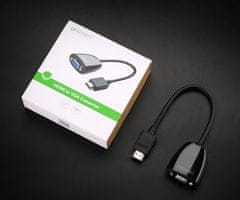 Ugreen Prehodnik, adapter, kabel z moškim HDMI priključkom na ženski VGA priključek, FHD, črn