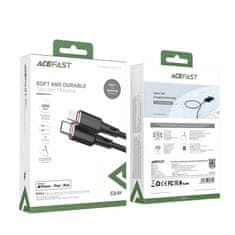 AceFast Kabel za iPhone MFI USB-C – Lightning 30 W, 3 A, 1,2 m, črn